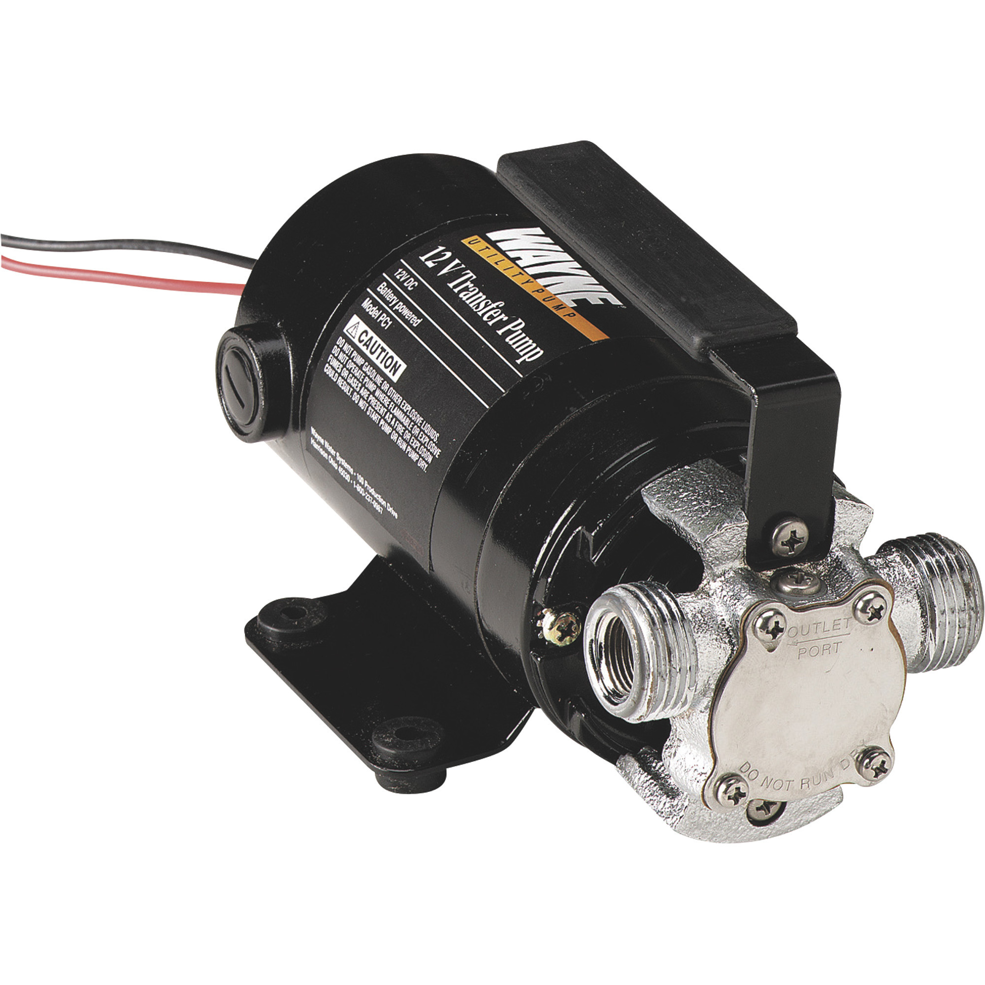 Wayne 12 Volt Self-Priming Transfer Water Pump, 340 GPH, 3/4in. Port, Model# PC1